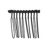 VOCOSTE Non Slip Hair Side Comb Accessories Metal Black Hair Side Comb Retaining Hair Clips 4cm 12pcs