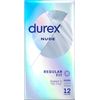 Durex Nude, Condoms, Regular Fit, 12s, Ultra Thin, Designed To Feel It All, With Silicone Lube