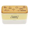 東亜 Metal Outdoor Lunch Box Camping Beige