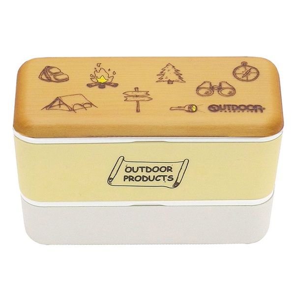 東亜 Metal Outdoor Lunch Box Camping Beige