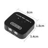RIIEYOCA USB 2.0 Sharing Switch USB 2.0 Peripheral Switching Adapter Box,2 Devices Shared 1 Printer Scanner USB Device Hub