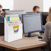 Acrimet Vertical Triple File Folder Holder Organizer (White Color)