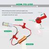 50W 6ohm LED Load Resistors Fast Hyper Flash Turn Signal Blink Error Code (Resistors get very hot during working) 4PCS
