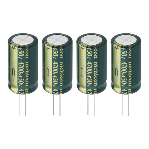 Be In Your Mind 4PCS 4700uF 50V Capacitors Aluminium Electrolytic Capacitor 18x35mm for Smart Home Appliances Medical Equipment Communication Equipment LED Lighting