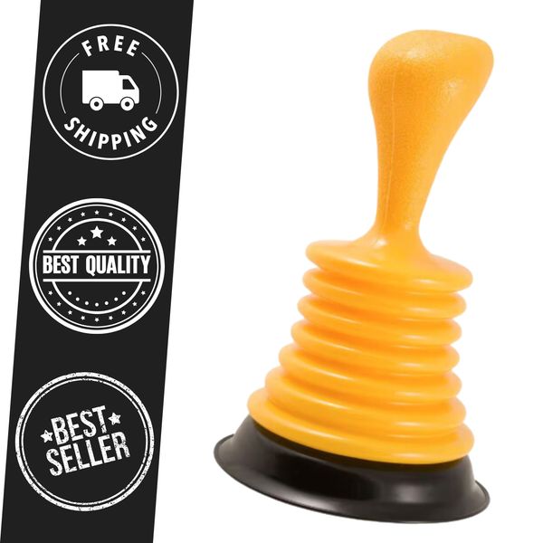 NEW Mini Pro Sink Plunger. Yellow rubber and PVC High Quality And Free Shipping