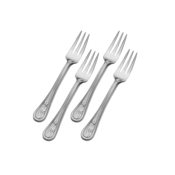 Towle Living Palm Breeze Stainless Steel Cocktail Fork, Set of 4