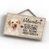 Global Designs Pets & Paws - Rope Plaque Labrador Golden Characteristics