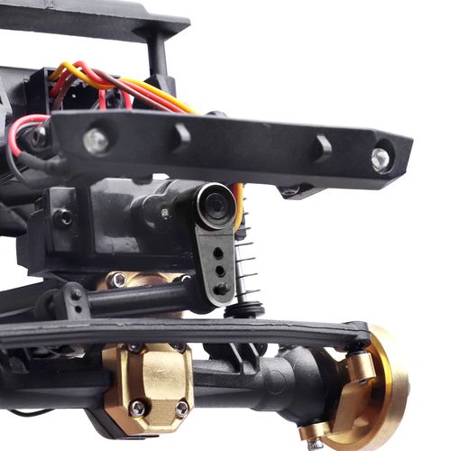 GoHobby Steering Servo Horn Aluminum Servo Arm for EMAX ES08MA II Servo (Black)