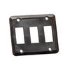 Creative Products Group Triple Switch Plate, Black