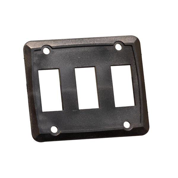 Creative Products Group Triple Switch Plate, Black