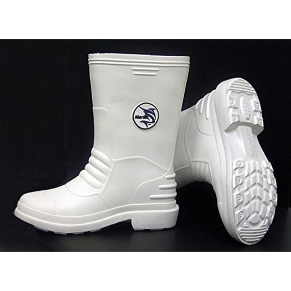 Marlin White Rubber Boots Size: 13