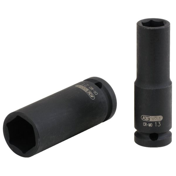 KS Tools 515.1129 1/2" Hexagon impact socket, deep, 29mm