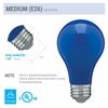 CERAMIC BLUE LED Bulb A19 Medium E26 8W 60 Watt Equivalent Damp Location Rated