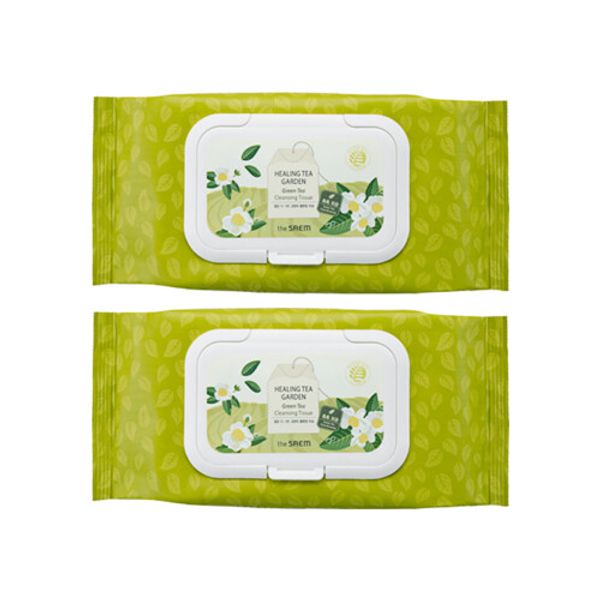 The Saem [The Saem] Healing Tea Garden Green Tea Cleansing Tissues 60 sheets x 2