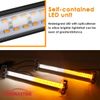 2 IN 1 LED Windshield Visor Strobe Emergency Light bar Traffic Advisor Warning