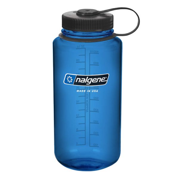 Nalgene Tritan Wide Mouth BPA-Free Water Bottle, Blue, 32 oz