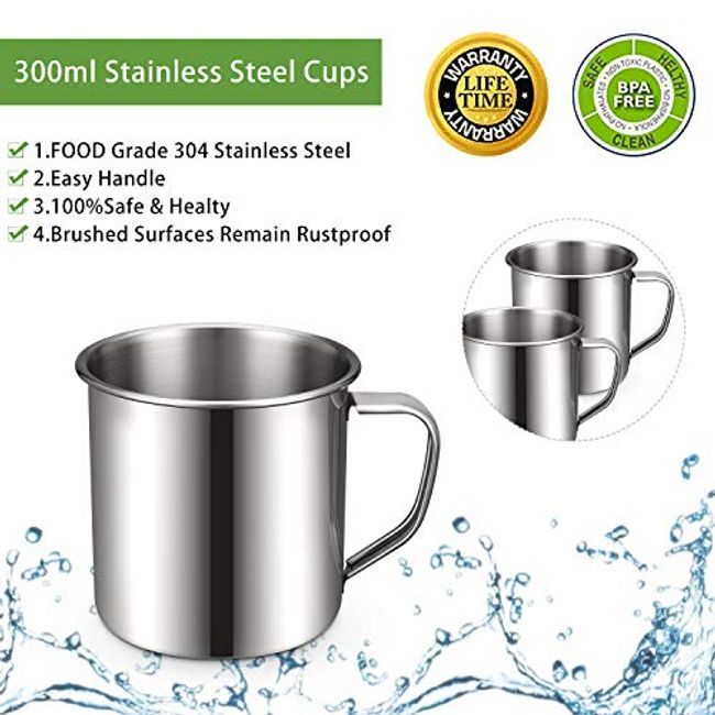 Stainless Steel Camping Cookware Mess Kit Non-Stick Pot Pan Set