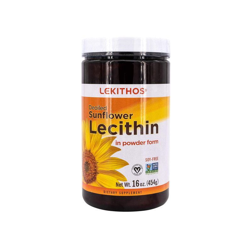 Lekithos Sunflower Lecithin Powder - 16 oz - Rich in Phosphatidyl ...