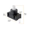 YINETTECH 4pcs 2Pin KAN-J4 Pushbutton Self-Locking Switch 8A 250VAC/16A 125VAC for Ower Tools Power Controllers