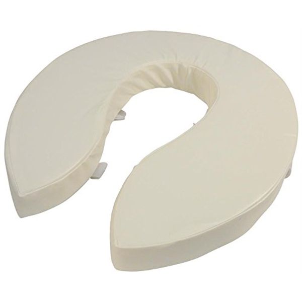 PADDED TOILET SEAT RAISER - Soft padded toilet seat raiser - Comfort toilet seat. (6' raise)