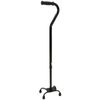 Compass Health ProBasics Bariatric Quad Cane, Small Base (Black),