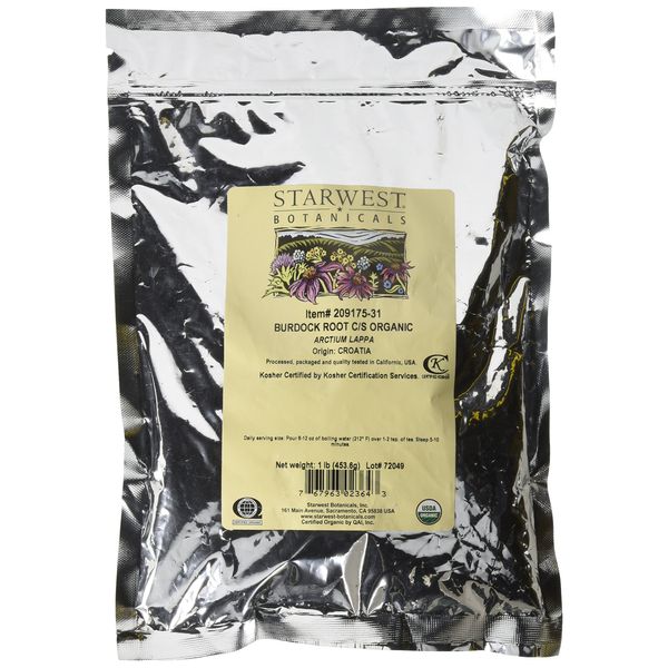 Organic Burdock Root C/S 1lb