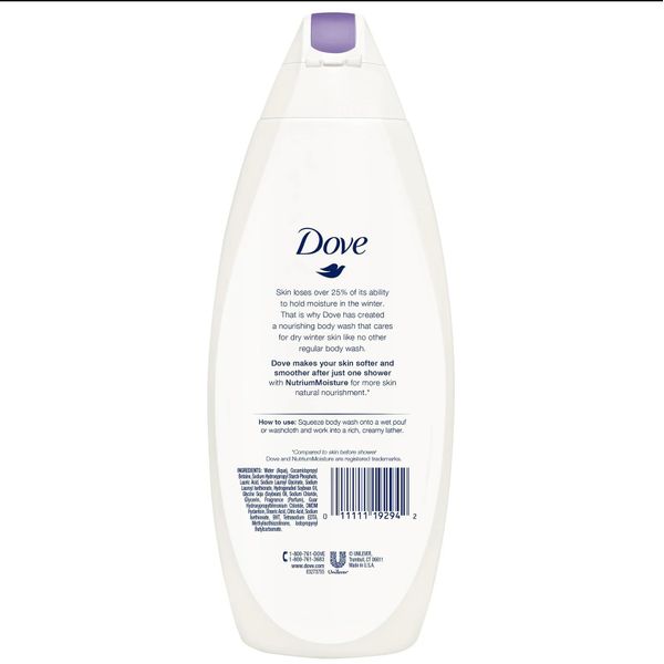 Dove Winter Care Nourishing Body Wash, 22 Ounce, 6 Pack