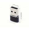 2-Pack USB-C to USB Adapter, Black and Silver