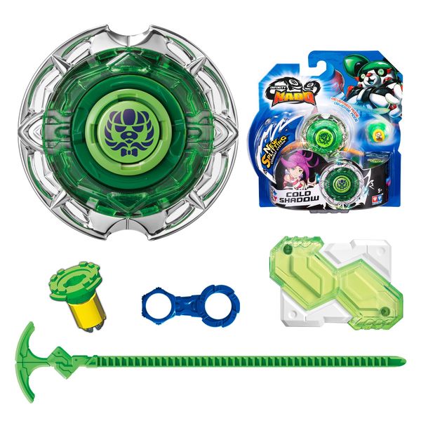 Infinity Nado Kreisel für Kinder Metall Spielzeug Jungen, Battle Tops Kreisel Launcher Spielzeug Jungen, Infinity Nado Spinning Tops Jungen ab 5 Jahre, Toupie Série Standard - Cold Shadow - YW624307