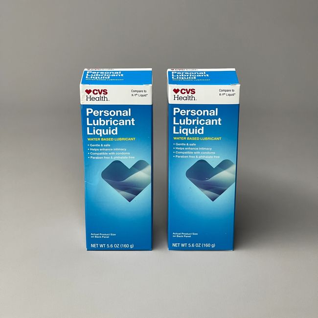 CVS HEALTH Personal Lubricant 2-PACK Water-Based 5.6 oz Exp 9/24 (New)