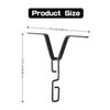 TNBSGH 1 PCS Rain Chains Professional Rain Chain Gutter Adapter Drain Rain Chain Clip V-Shaped Rain Chain Hook for Gutter Downpipe Systems Rectangular