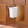 Knape & Vogt KV Door Mounted Waste Bin for Vanity 9qt White