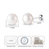 Philip Jones Sterling Silver Pearl Earrings