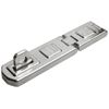 ABUS Double Joint Hasp 100/100 - Padlock Device - For Opening Doors and Corner Solutions - 01454 - ABUS Security Level 4 - Silver