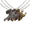 Antique Pewter Bald Eagle Flying Pendant B051PEN