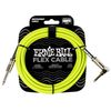 Ernie Ball Flex Instrument Cable Straight/Angle 10ft - Green