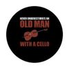 An Old Man With A Cello Cellist Music PopSockets Swappable PopGrip