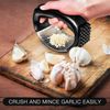 2in1 Garlic Press Grinder & Meat Tenderizer Stainless Steel Multifunctiona