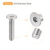 uxcell 5/16-18x1-1/2 Flat Countersunk Head Socket Cap Screws, 10Pcs 304 Stainless Steel Hex Socket Flat Head Screws, Full Thread, Countersunk Bolts