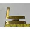 Right HL Cabinet Hinge 3-3/4" x 3-1/2" Solid Brass