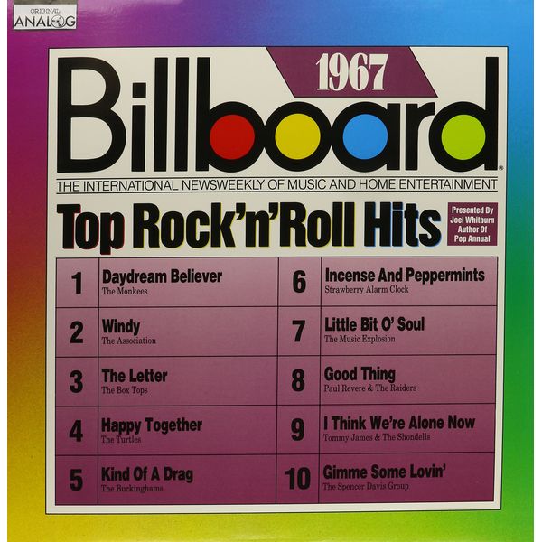 Billboard Top Rock 'N' Roll Hits: 1967 [Vinyl]