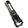 99000lm White Laser LED Flashlight 30W Tactical Torch Rechargeable Camping Work