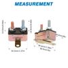 GLOSO Stud Type Circuit Breakers, Crosswise Bracket, Auto Reset (T1) - 5 Pack (30A) E512