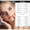 11 Sheets Lower Eyelash Pattern Temporary Tattoo Stickers Eye Makeup Waterproof