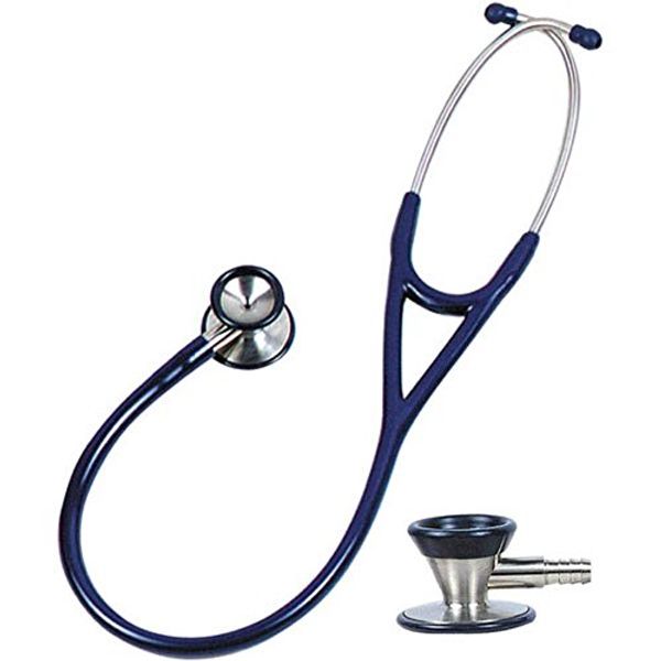 Cardiology Stethoscope (Navy Blue) with Name tag and a complimentary ECG Caliper