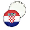 Croatia Flag - 77mm Round Compact Mirror