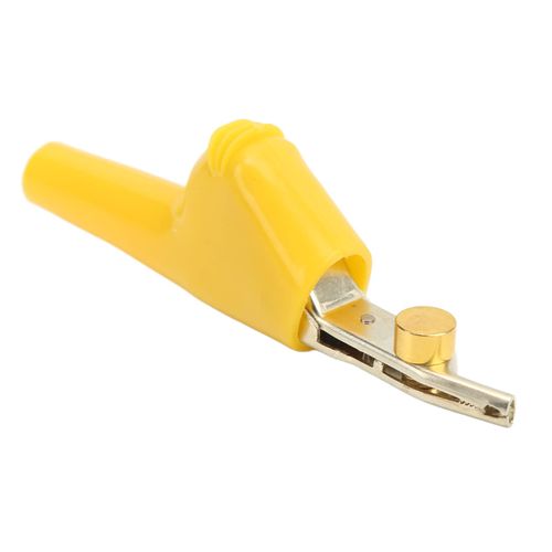 Electrical Test Clips Clip Telecom Communication Test Clamp Replacement with Stripping Needle 25mm Opening J.60043(Yellow)