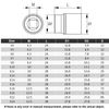 Qnkaa Female E Star Torx Socket Set E4-E24 E-Torx External Socket Insert Nut 14pcs