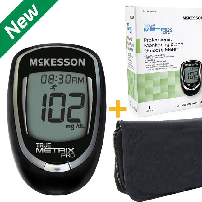 Precision Blood Glucose Meter Monitoring Kit, Professional Glucose Meter W/ Case