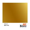 AK Interactive 3rd Gen Acrylic Gold Metallic 17ml